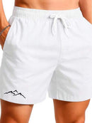 Bermuda Short Tactel Masculino Estampado Confortável Modelo : "Montanhas"