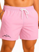 Bermuda Short Tactel Masculino Estampado Confortável Modelo : "Montanhas"