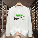 Men's round Neck Fleece Lined Thickened Sweatshirt Loose Long Sleeve Hoodie Casual Comfortable Spring Autumn Fashionable Stre...
