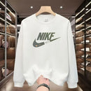 Men's round Neck Fleece Lined Thickened Sweatshirt Loose Long Sleeve Hoodie Casual Comfortable Spring Autumn Fashionable Stre...