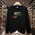Men's round Neck Fleece Lined Thickened Sweatshirt Loose Long Sleeve Hoodie Casual Comfortable Spring Autumn Fashionable Stre...