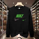 Men's round Neck Fleece Lined Thickened Sweatshirt Loose Long Sleeve Hoodie Casual Comfortable Spring Autumn Fashionable Stre...