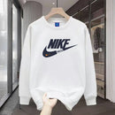 Men's round Neck Fleece Lined Thickened Sweatshirt Loose Long Sleeve Hoodie Casual Comfortable Spring Autumn Fashionable Stre...