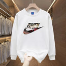 Men's round Neck Fleece Lined Thickened Sweatshirt Loose Long Sleeve Hoodie Casual Comfortable Spring Autumn Fashionable Stre...