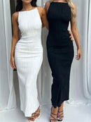 VESTIDO LONGO TRICO