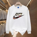 Men's round Neck Fleece Lined Thickened Sweatshirt Loose Long Sleeve Hoodie Casual Comfortable Spring Autumn Fashionable Stre...